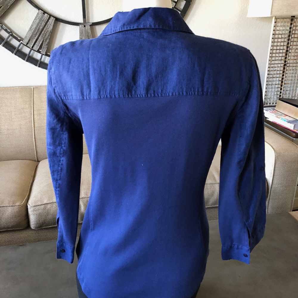 Eileen Fisher Linen Shirt, xs. Like New. - Picture 7 of 8